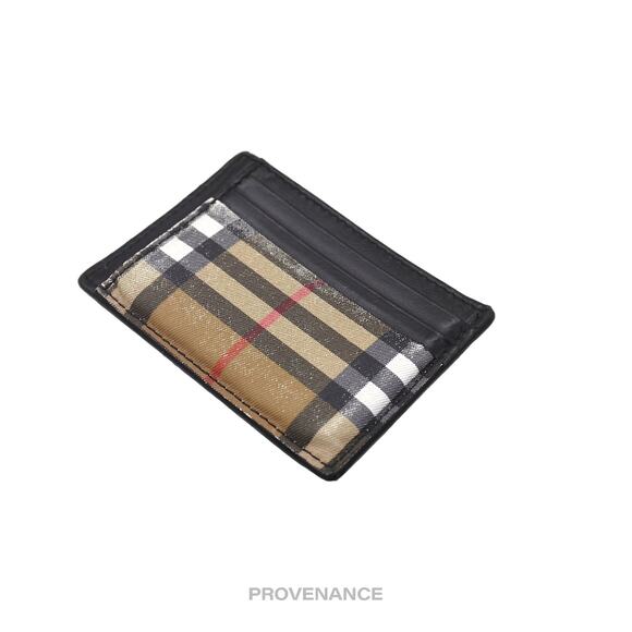 🔴 Burberry Money Clip Card Wallet - Nova Check Black - Picture 3 of 8